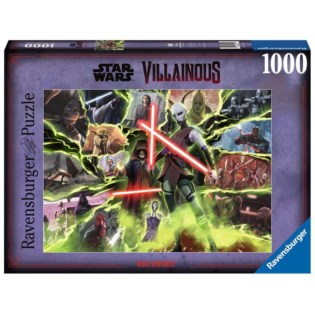 Ravensburger-Star Wars Villainous: Asajj Ventress 1000 Piece Puzzle-17341-Legacy Toys