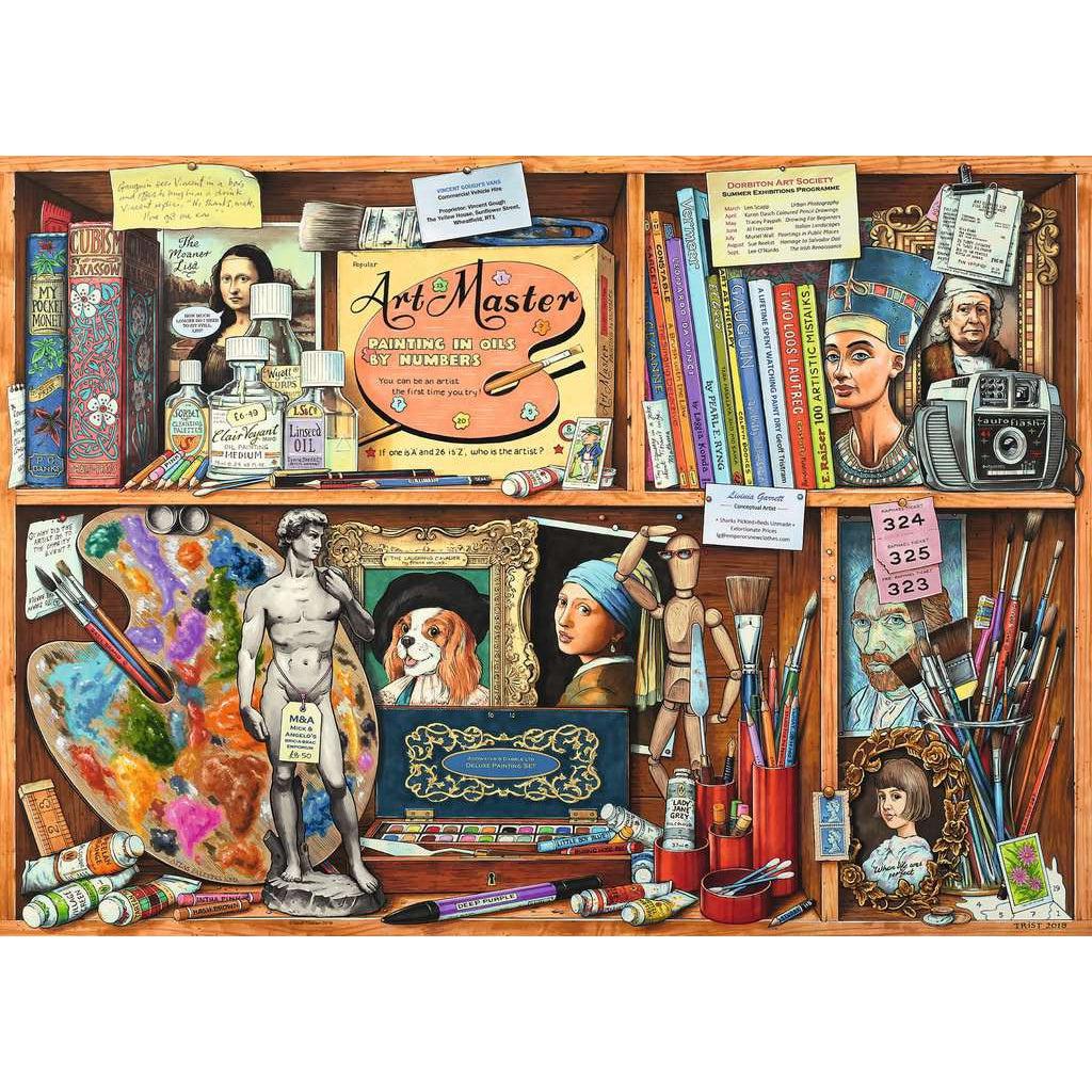 Ravensburger-The Artist's Cabinet 1000 Piece Puzzle-14997-Legacy Toys