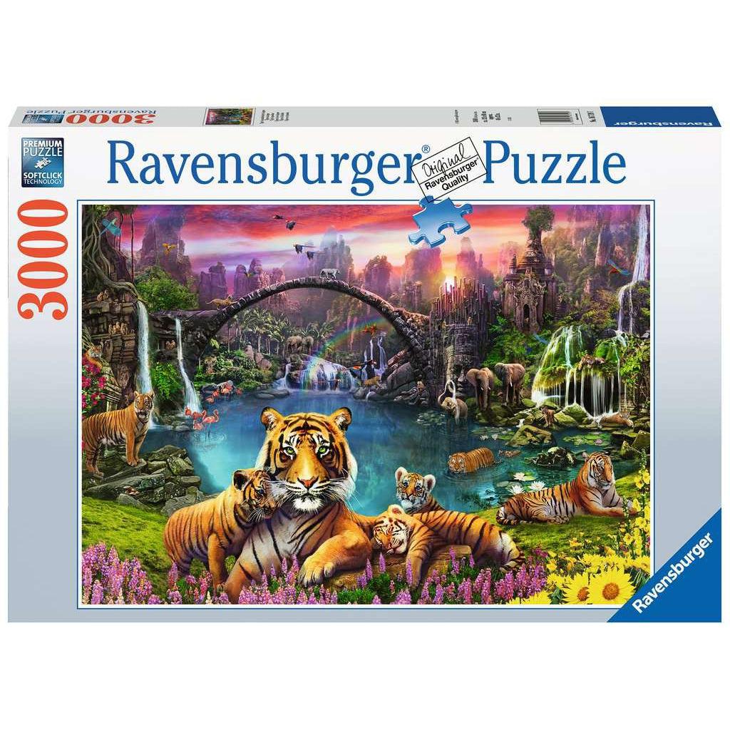 Ravensburger-Tigers in Paradise - 3000 Piece Puzzle-16719-Legacy Toys