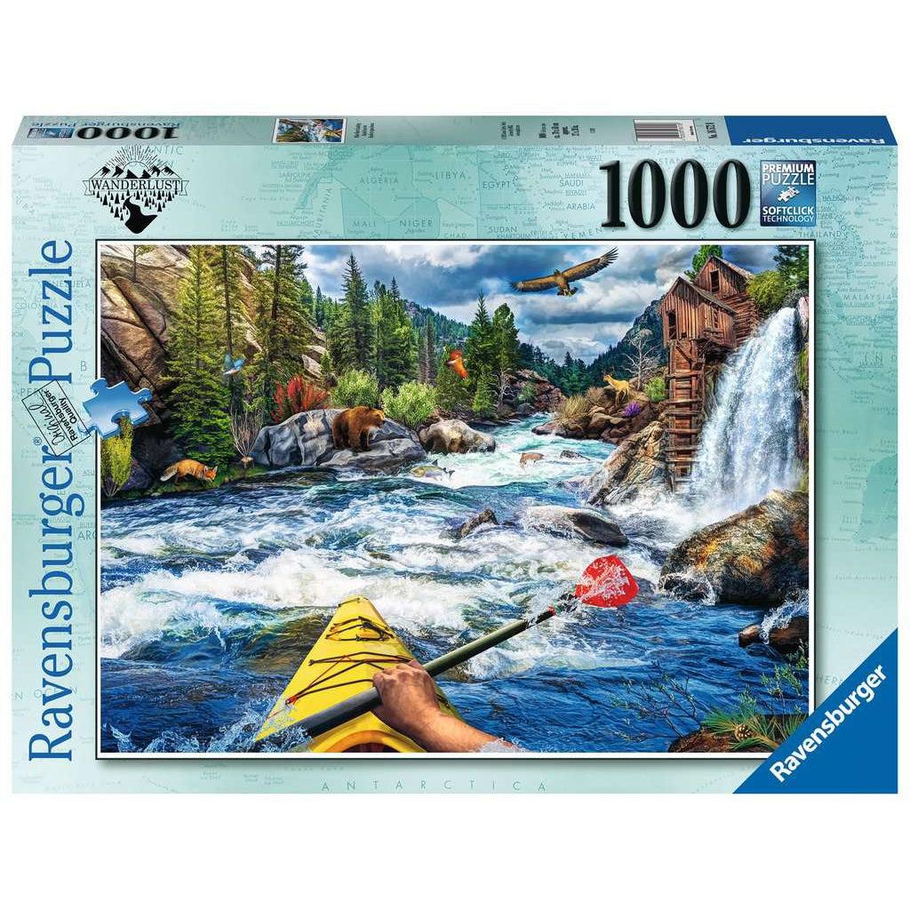 Ravensburger-Wanderlust: Whitewater Kayaking 1000 Piece Puzzle-16572-Legacy Toys