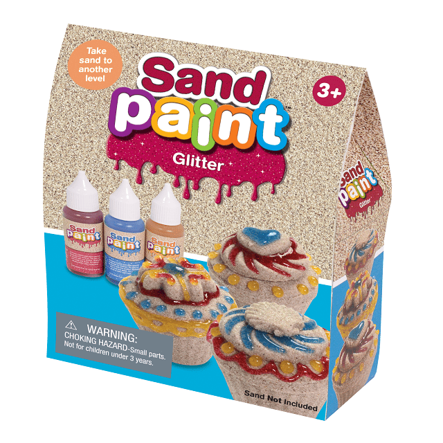 Relevant Play-Sand Paint Glitter - 3PK-180-003-Legacy Toys