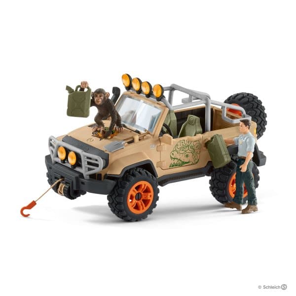 Schleich-4x4 Vehicle Off-roader with Rope Winch-42410-Legacy Toys