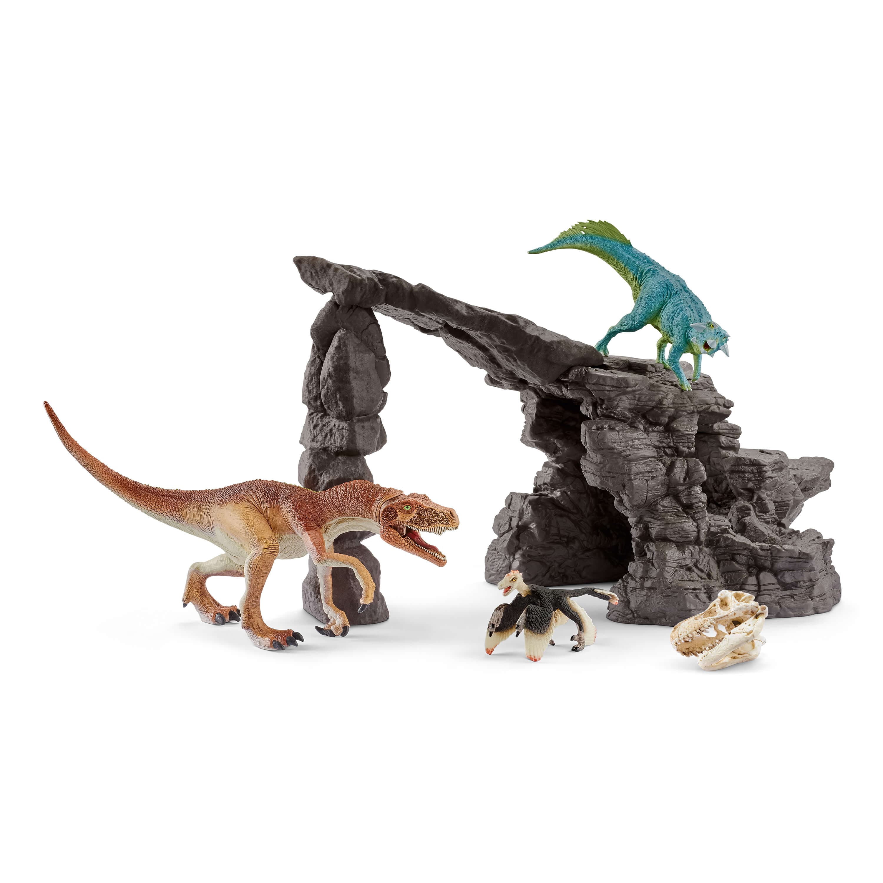 Schleich-Dinosaur Set with Cave-41461-Legacy Toys