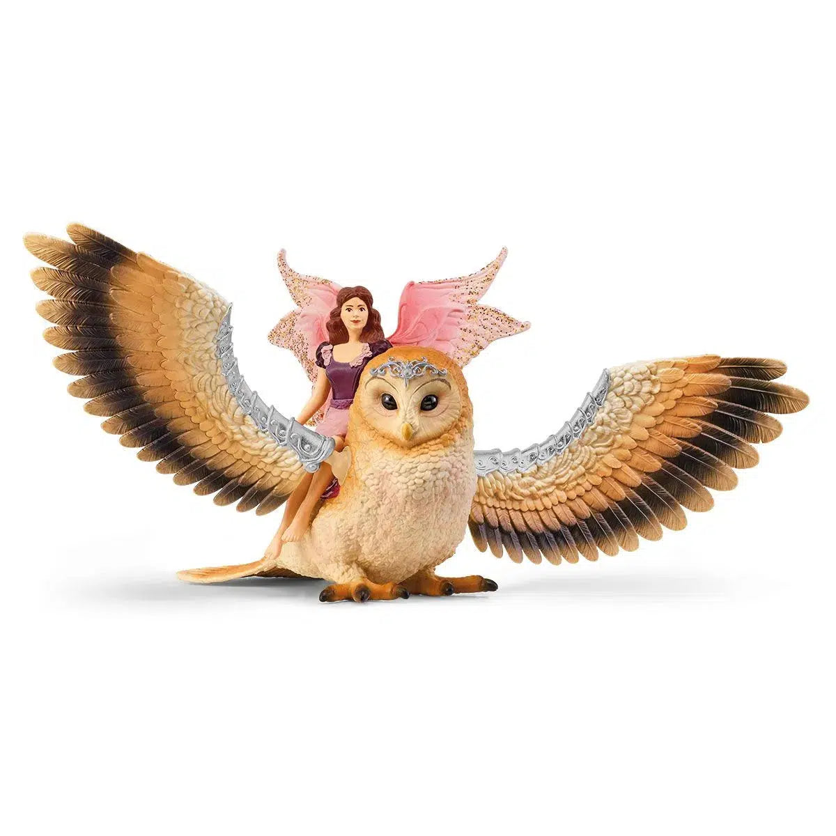 Schleich-Fairy in Flight on Glam Owl-70713-Legacy Toys