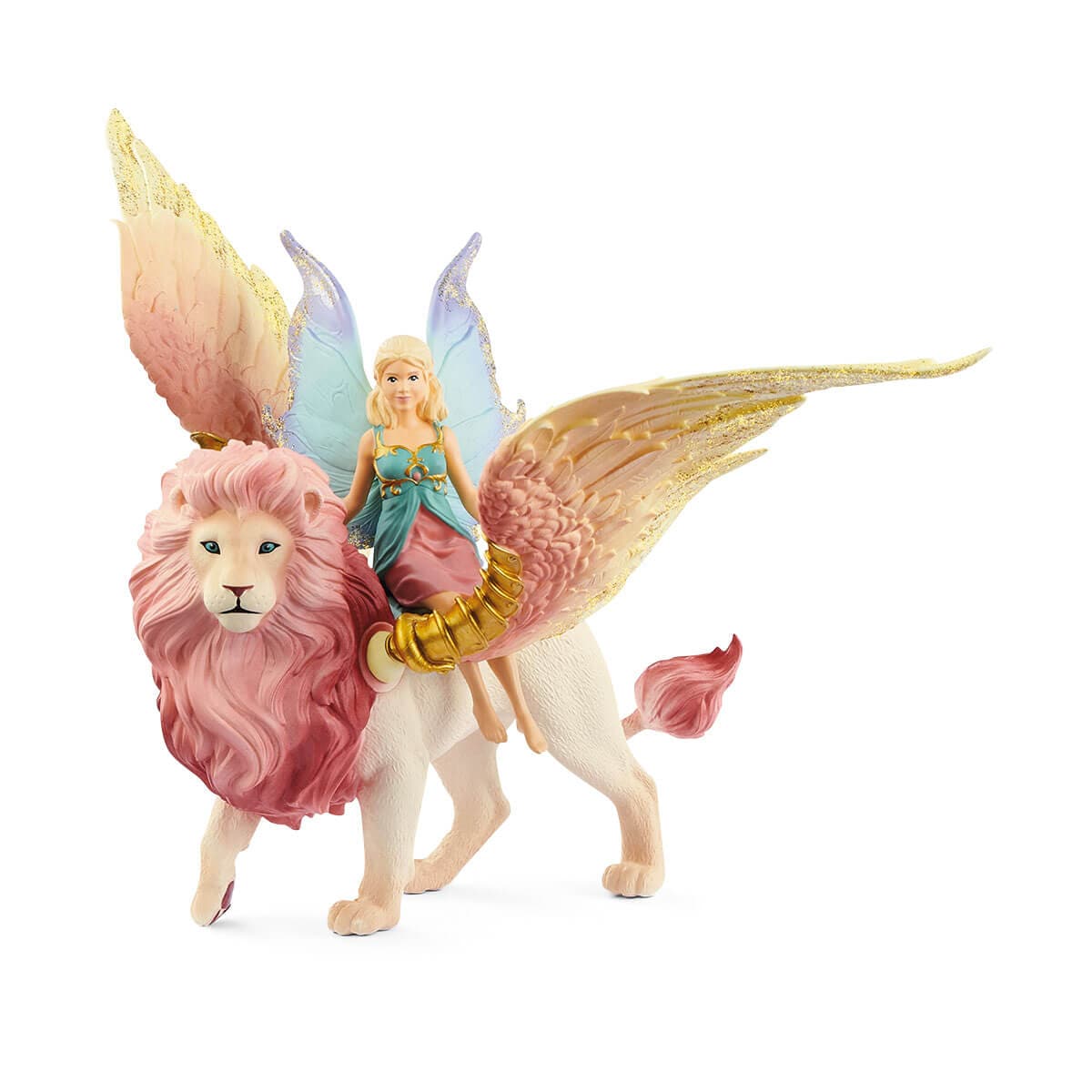 Schleich-Fairy in Flight on Winged Lion-70714-Barcode 1-Legacy Toys
