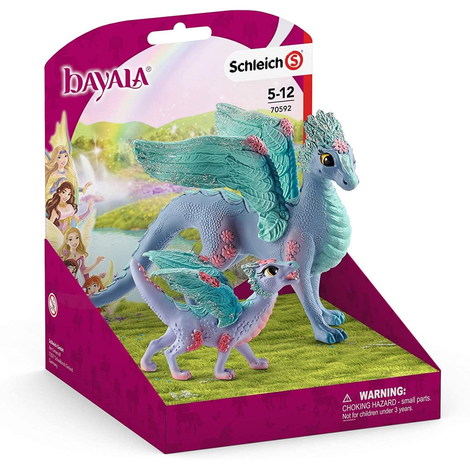 Schleich-Flower Dragon and Baby-70592-Legacy Toys