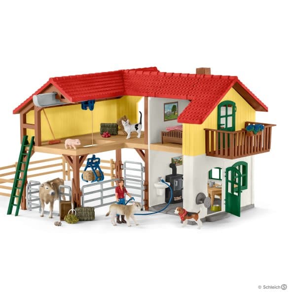 Schleich-Large Farm House--Legacy Toys