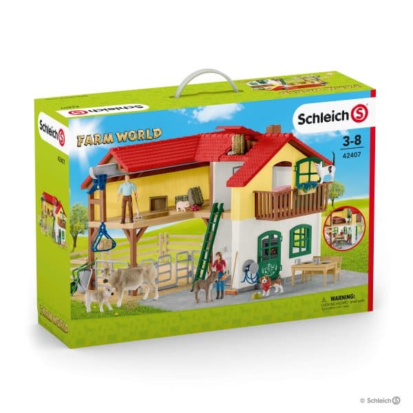 Schleich Farm World - Falusi ház istállóval és állatokkal (42407 Schleich Farm World - Falusi ház istállóval és állatokkal (42407