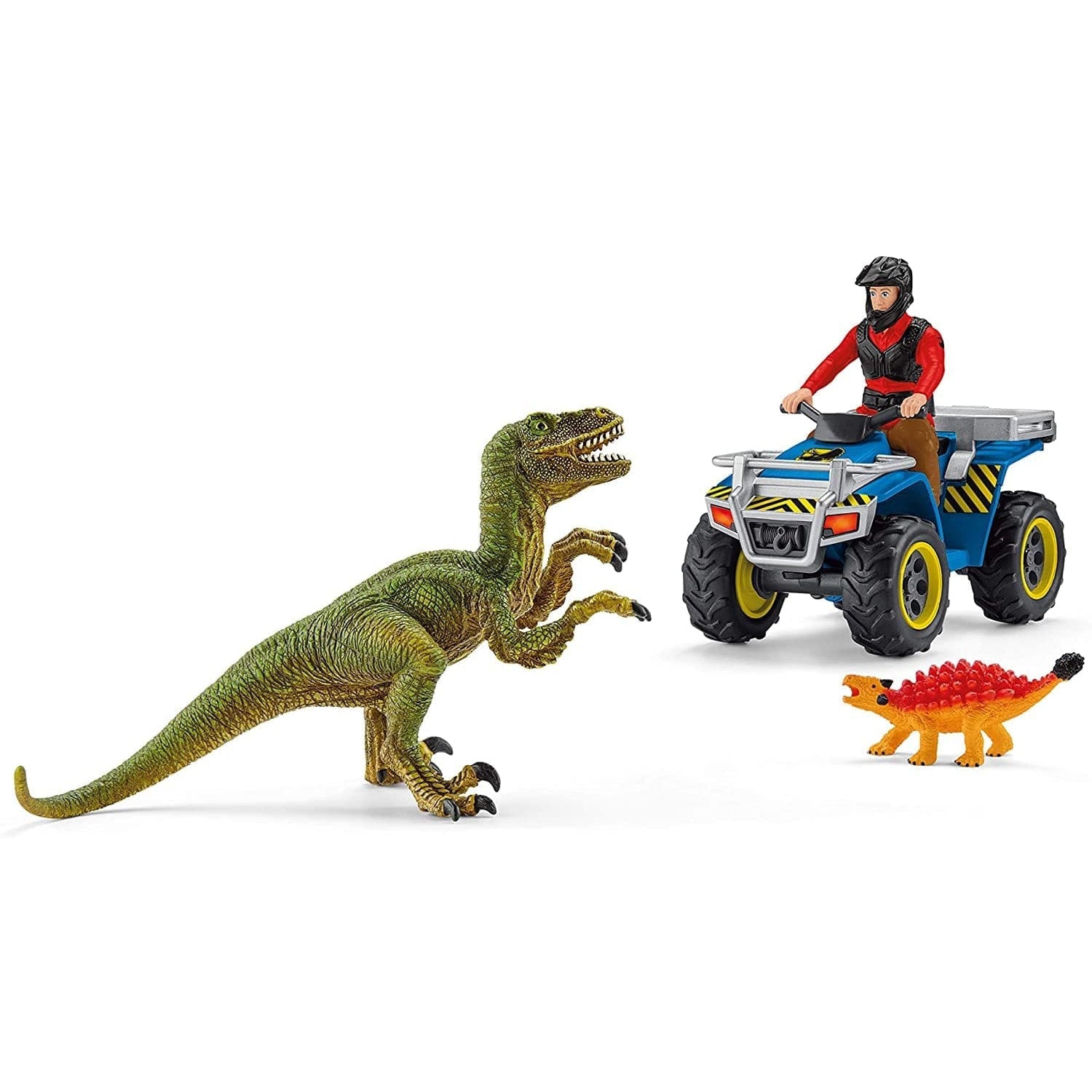 Schleich-Quad Escape from Velociraptor-41466-Legacy Toys