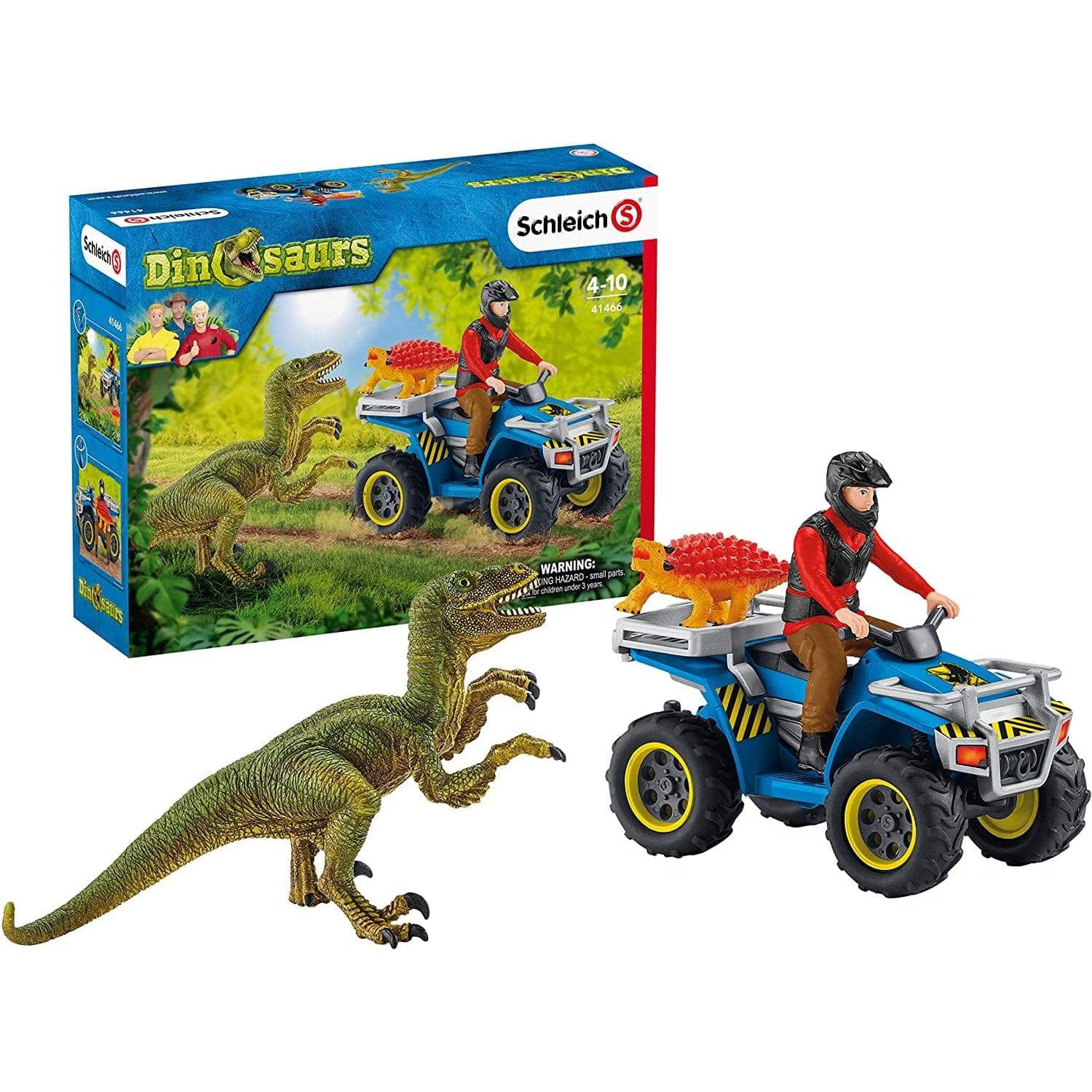 Schleich-Quad Escape from Velociraptor-41466-Legacy Toys
