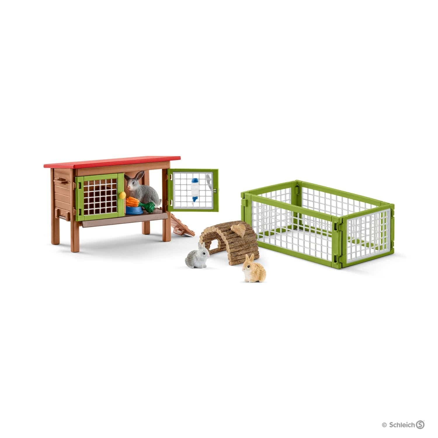 Schleich-Rabbit Hutch-42420-Legacy Toys