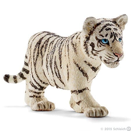 Schleich-Tiger Cub, White-14732-Legacy Toys