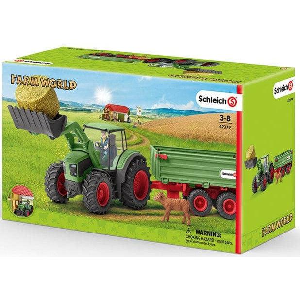 Schleich-Tractor with Trailer-42379-Legacy Toys