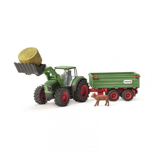 Schleich-Tractor with Trailer-42379-Legacy Toys