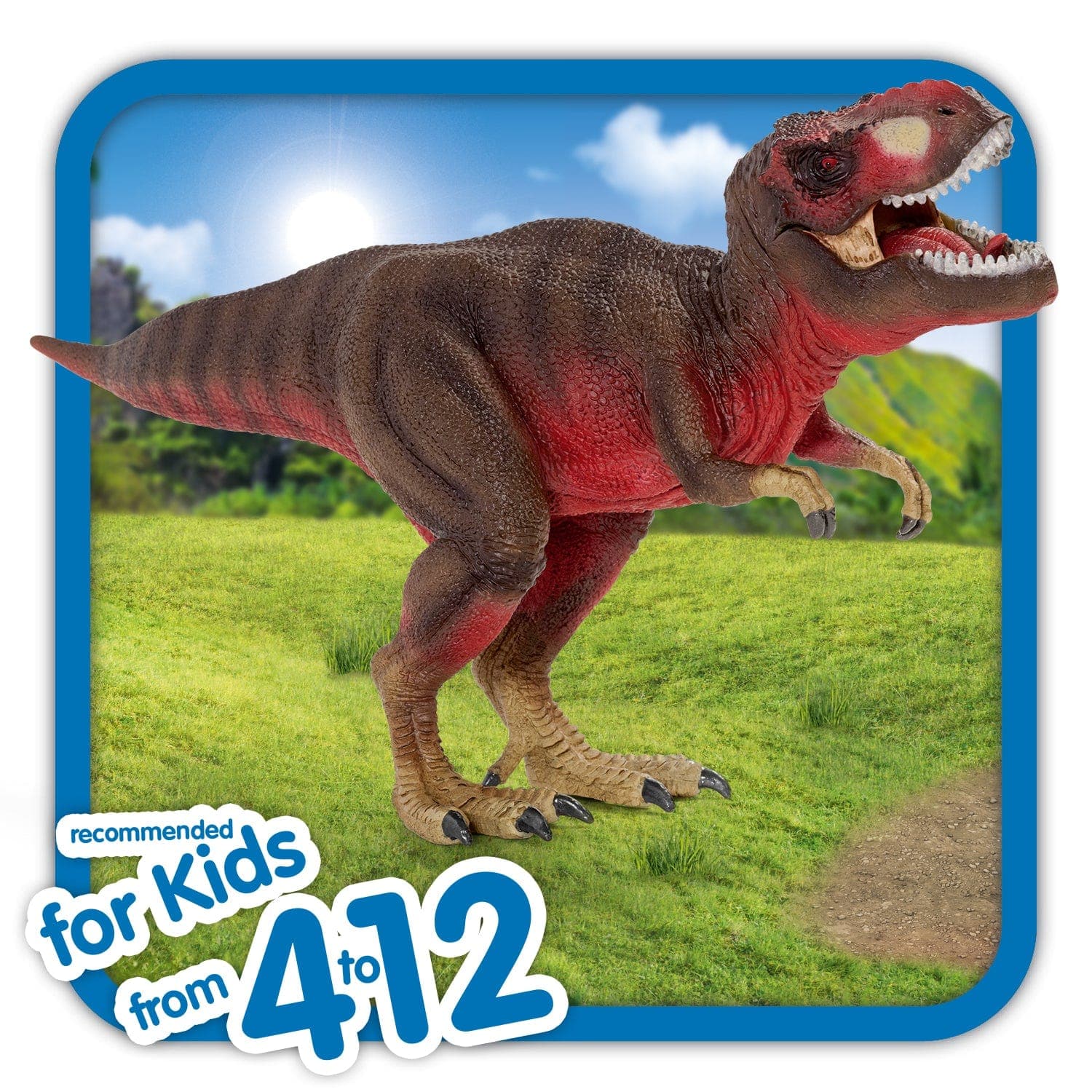 Schleich-Tyrannosaurus Rex, Red-72068-Legacy Toys
