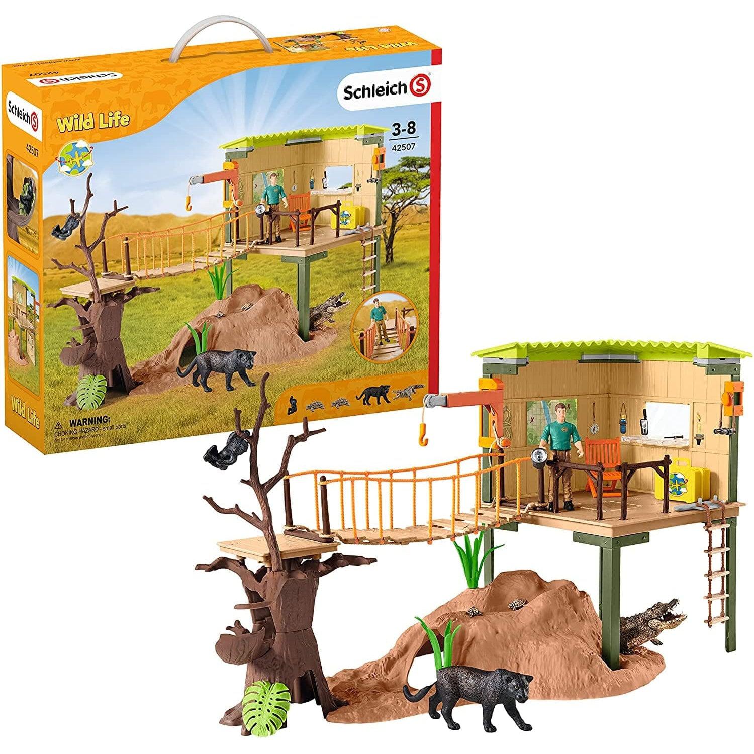 Schleich-Wild Life Ranger Adventure Station-42594-Legacy Toys