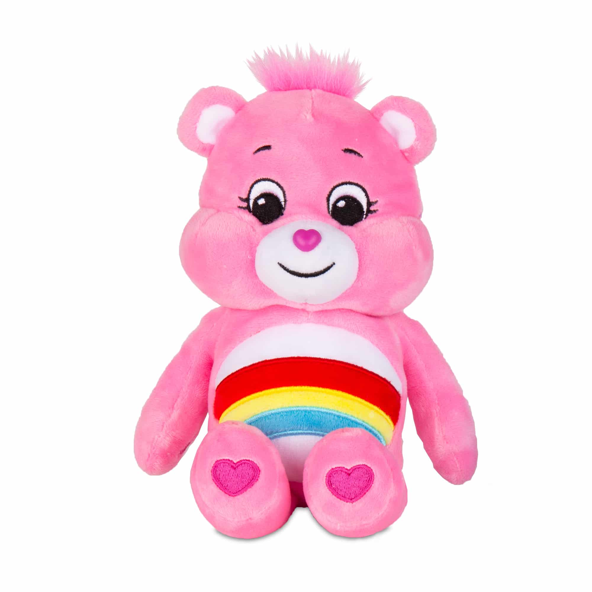 Schylling-Care Bears - Bean Plush-22040-Pink - Cheer Bear-Legacy Toys