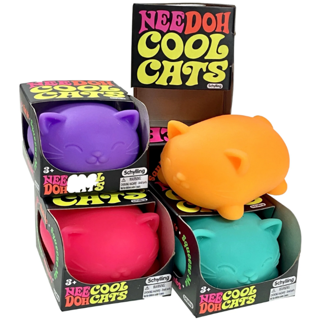 Schylling-Cool Cats Needoh Ball Assorted Colors-CCND-Legacy Toys