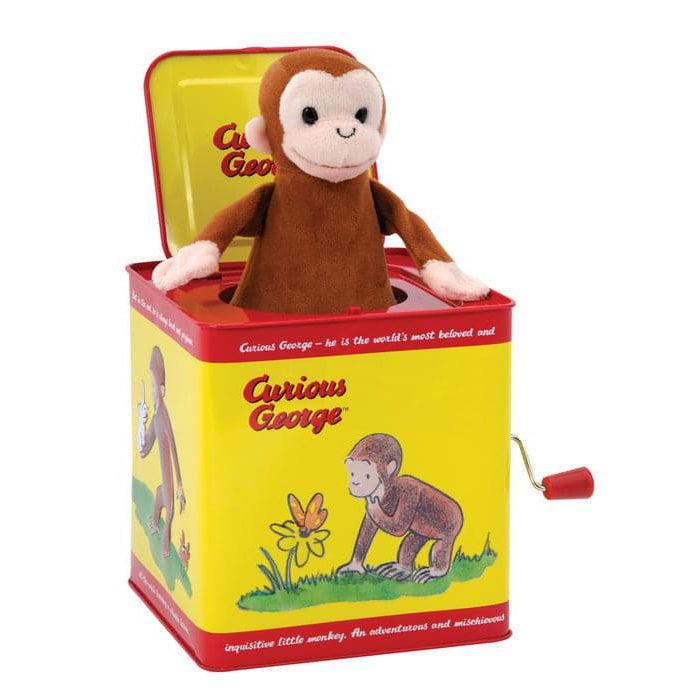 Schylling-Curious George Jack in the Box-CJB-Legacy Toys