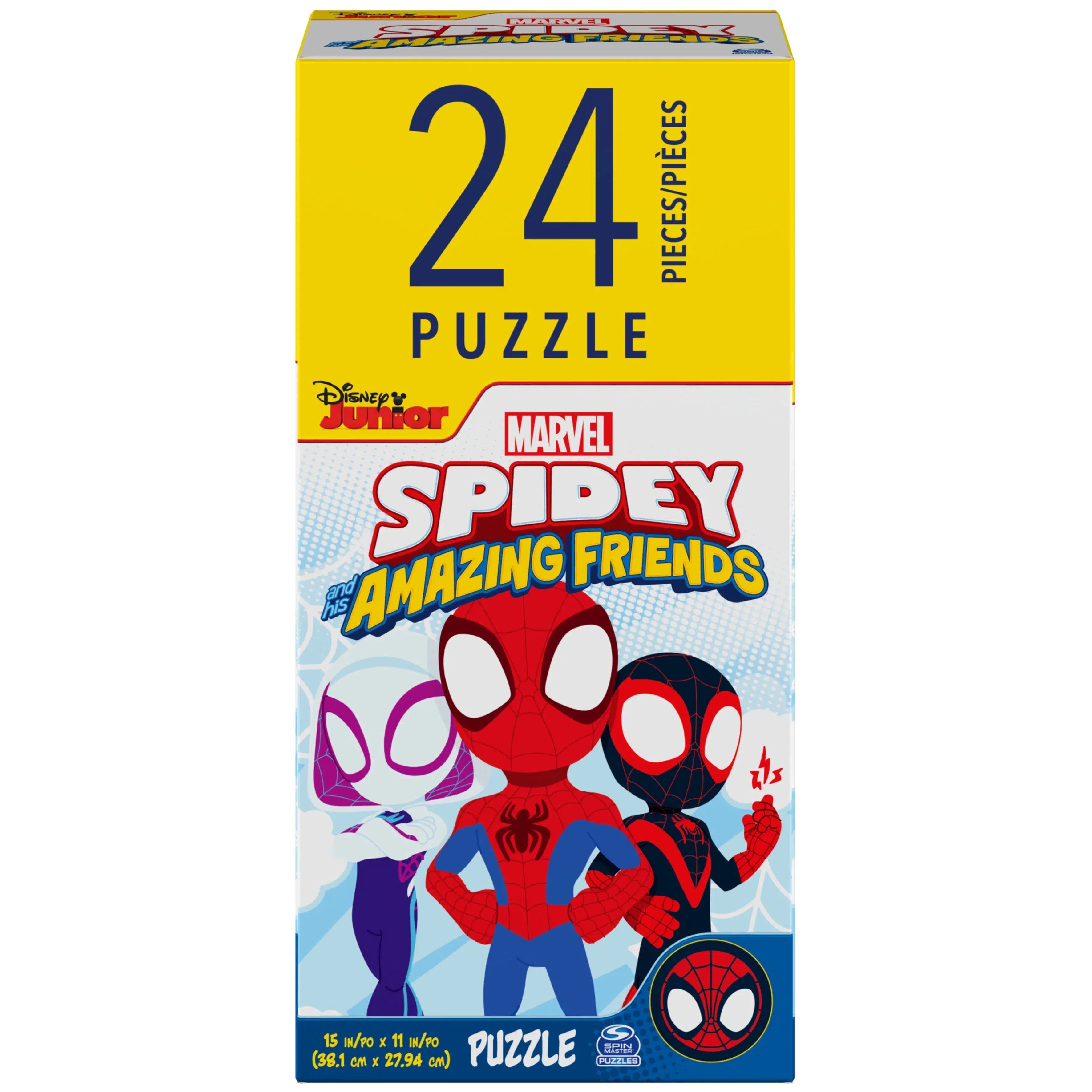 Spin Master-24-Piece Tower Puzzle Assortment-20135003-Spidey and His Amazing Friends-Legacy Toys