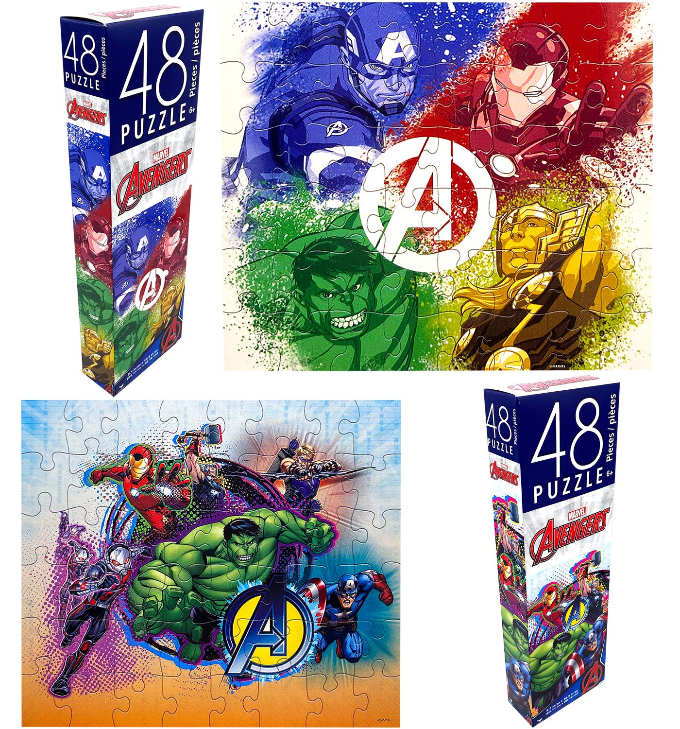 Spin Master-48-Piece Tower Jigsaw Puzzle - Marvel Avengers-20139517-Legacy Toys