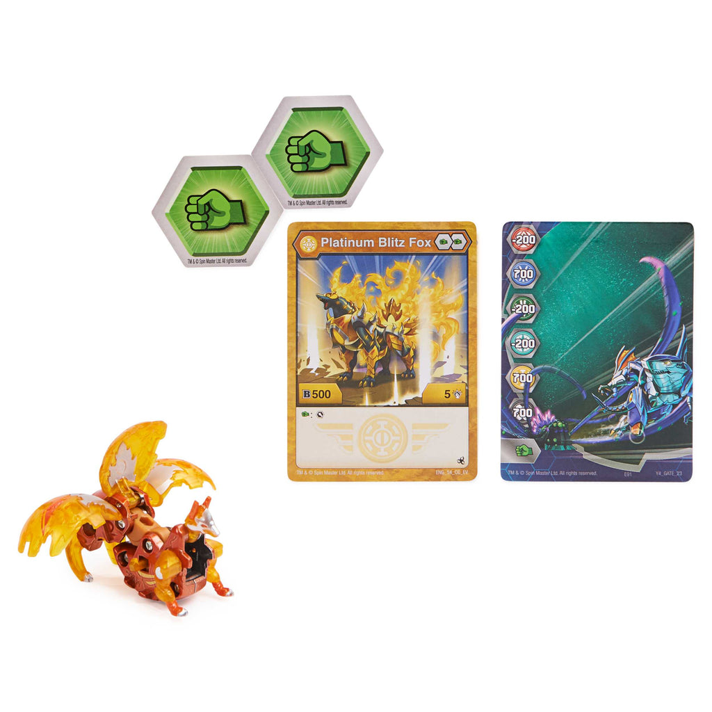 Spin Master-Bakugan Evolutions Gold Series - Blitz Fox-20135601-Legacy Toys