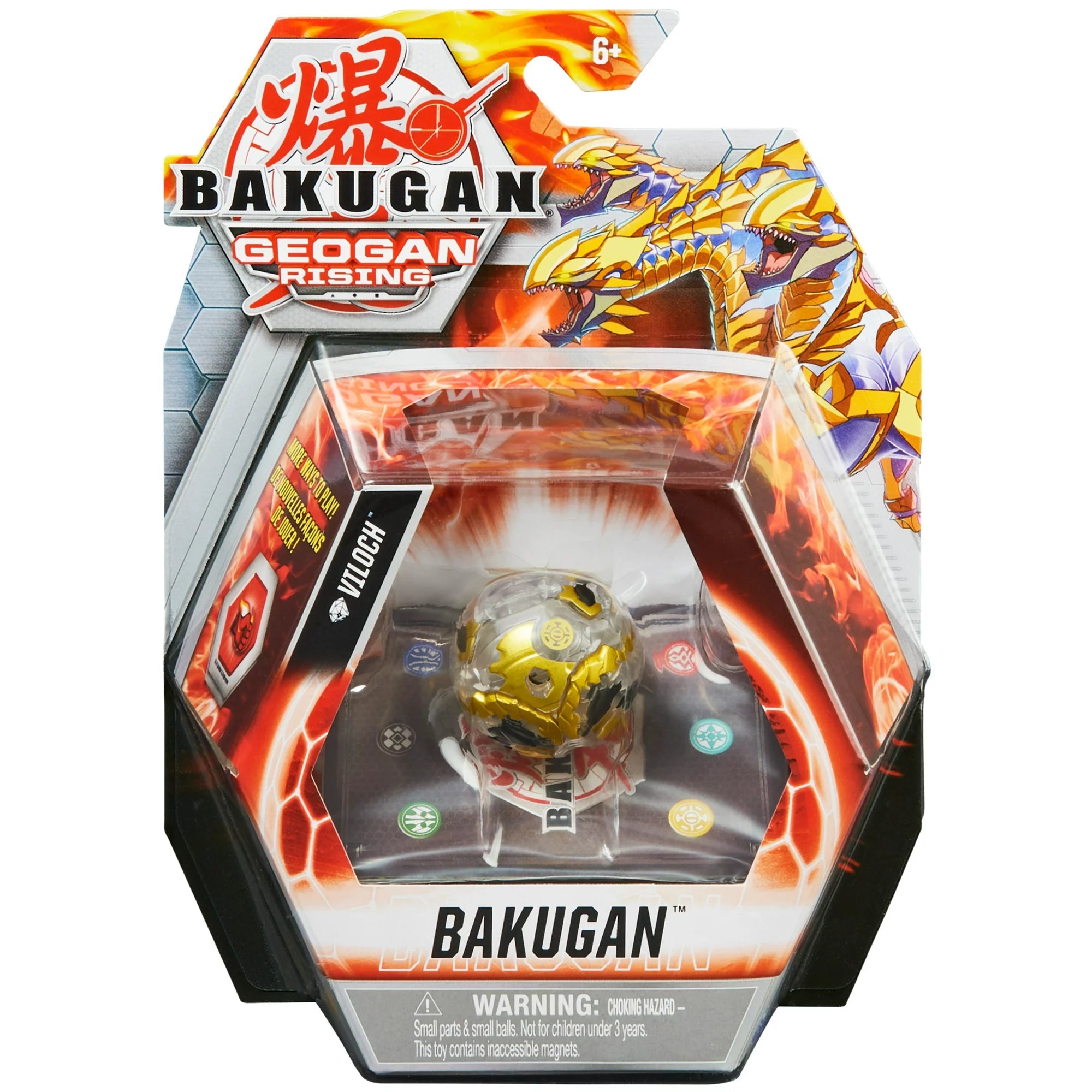 Spin Master-Bakugan: Geogan Rising - Bakugan Core Ball Pack S3 Assortment-20131098-Diamond Viloch-Legacy Toys