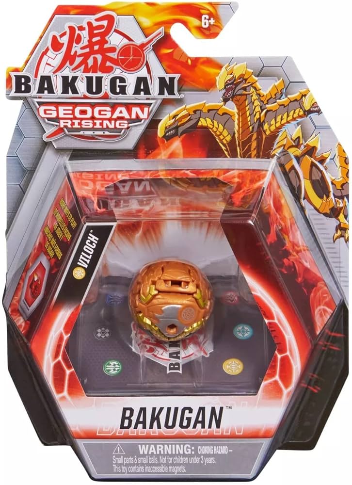 Spin Master-Bakugan: Geogan Rising - Bakugan Core Ball Pack S3 Assortment-20131098-Viloch-Legacy Toys