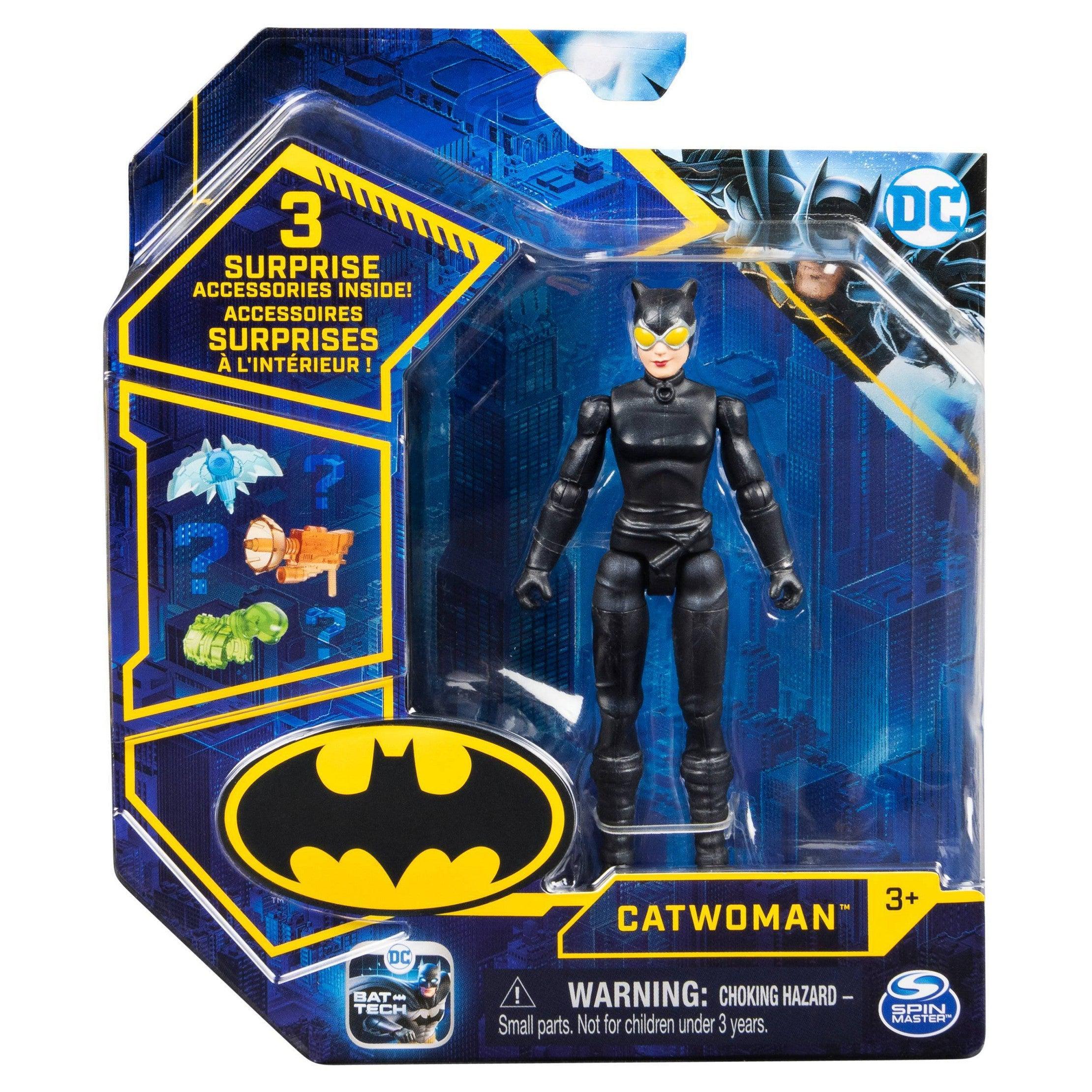 Batman: Bat-Tech 4 Action Figure with 3 Mystery Accessories Assortmen