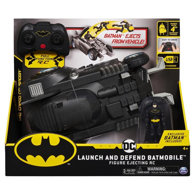Spin Master-Batman: Launch and Defend Batmobile Remote Control Vehicle-6055746-Legacy Toys