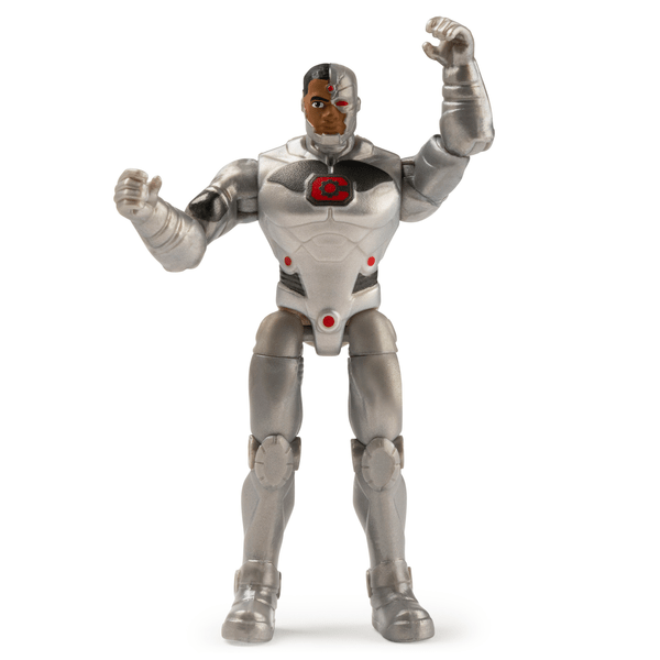 Spin Master-DC Comics, 4-Inch Action Figure with 3 Mystery Accessories-20137752-Cyborg-Legacy Toys