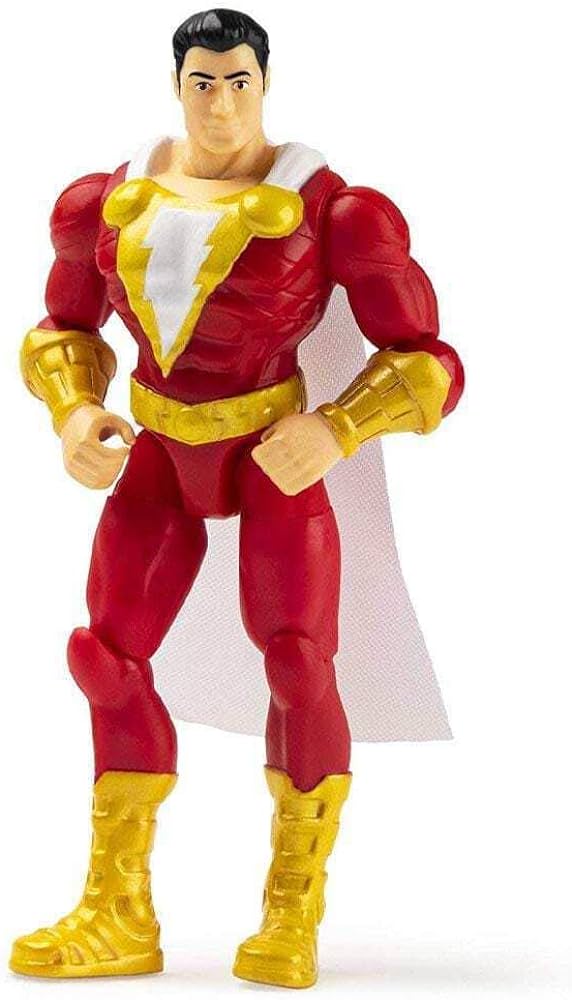 Spin Master-DC Comics, 4-Inch Action Figure with 3 Mystery Accessories-20137754-Shazam-Legacy Toys