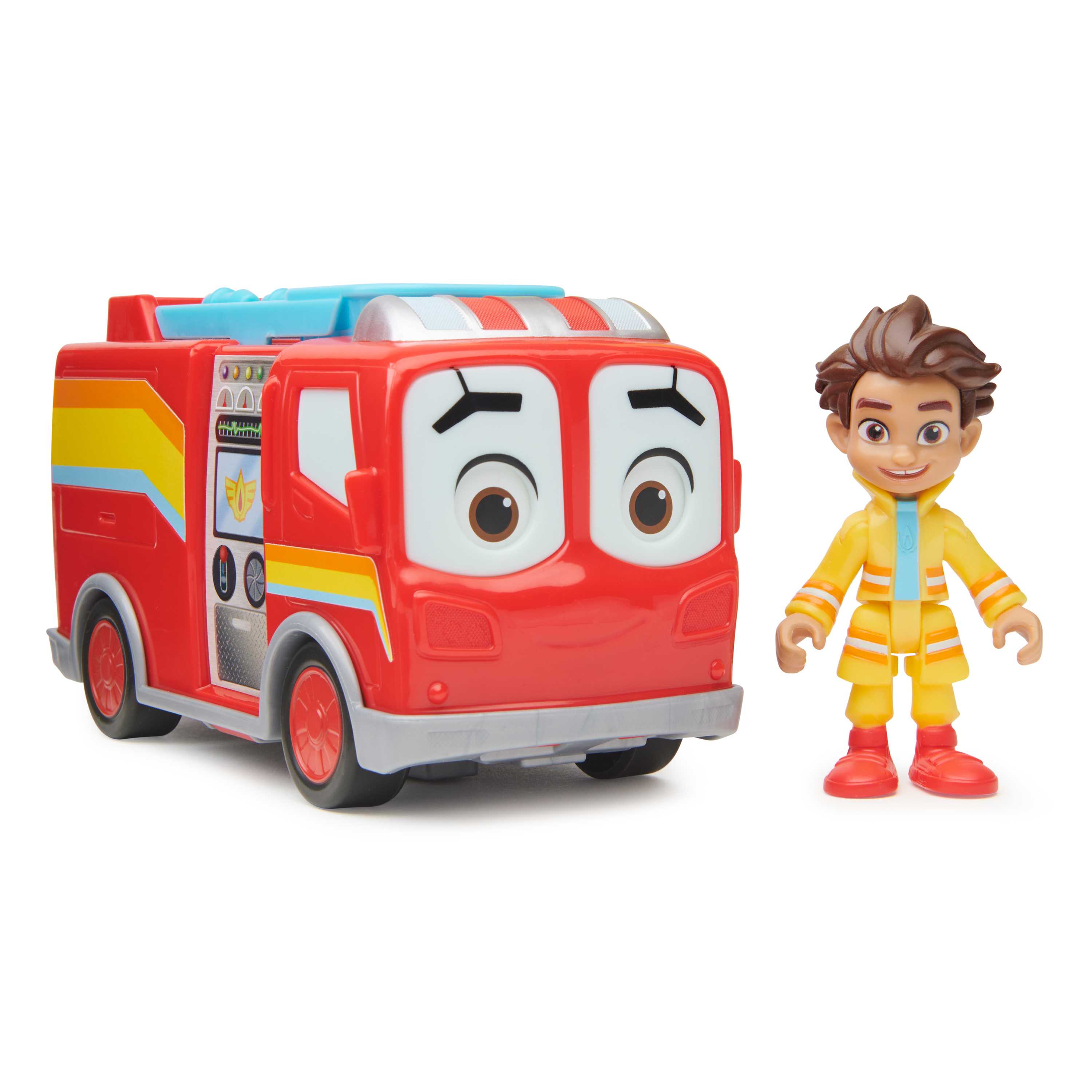 Disney Junior Firebuds, Bo and Flash, Action Figure and Fire Truck Vehicle