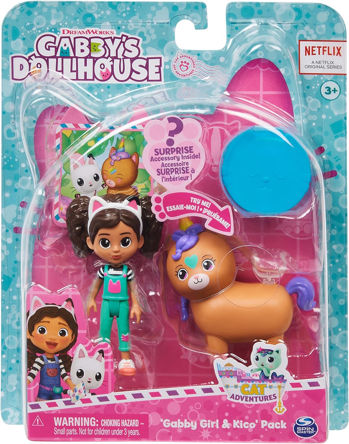 Spin Master-Gabby's Dollhouse Gabby Girl & Kico the Kittycorn-20139626-Legacy Toys