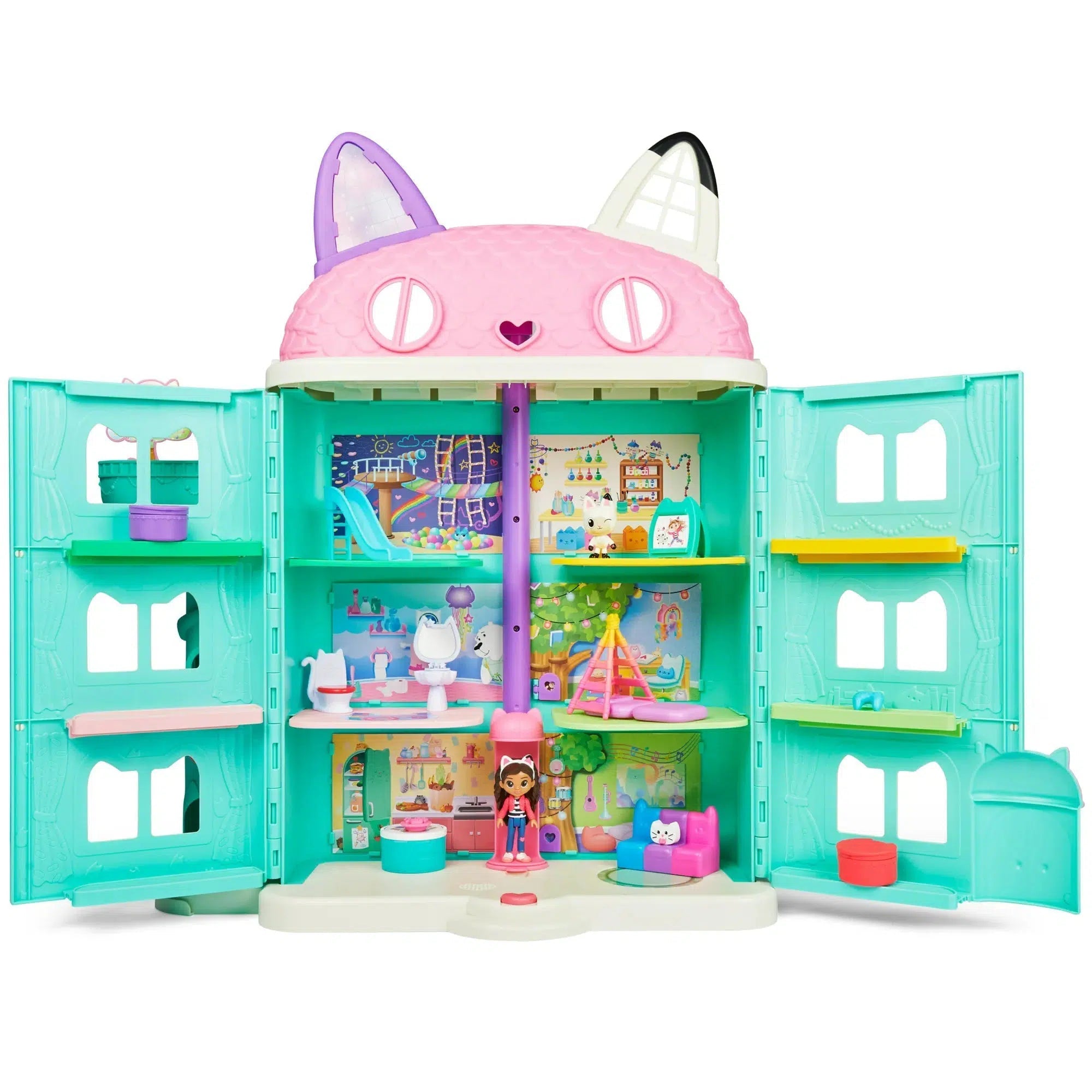 Spin Master-Gabby's Dollhouse Purrfect Dollhouse-6060411-Legacy Toys
