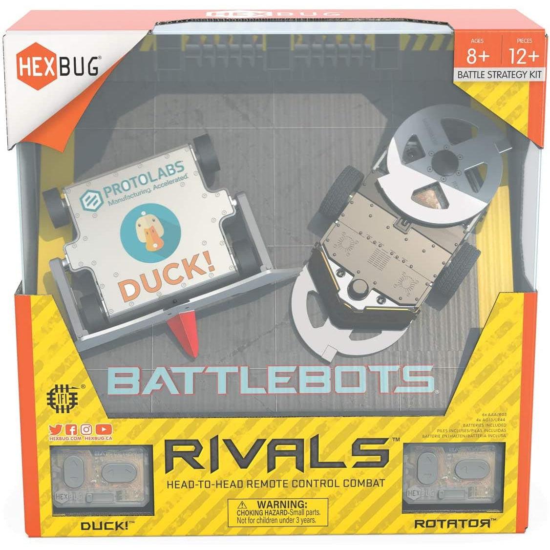 Spin Master-Hexbug Battlebots Rivals V5 - Duck vs. Rotator-6069028-Legacy Toys