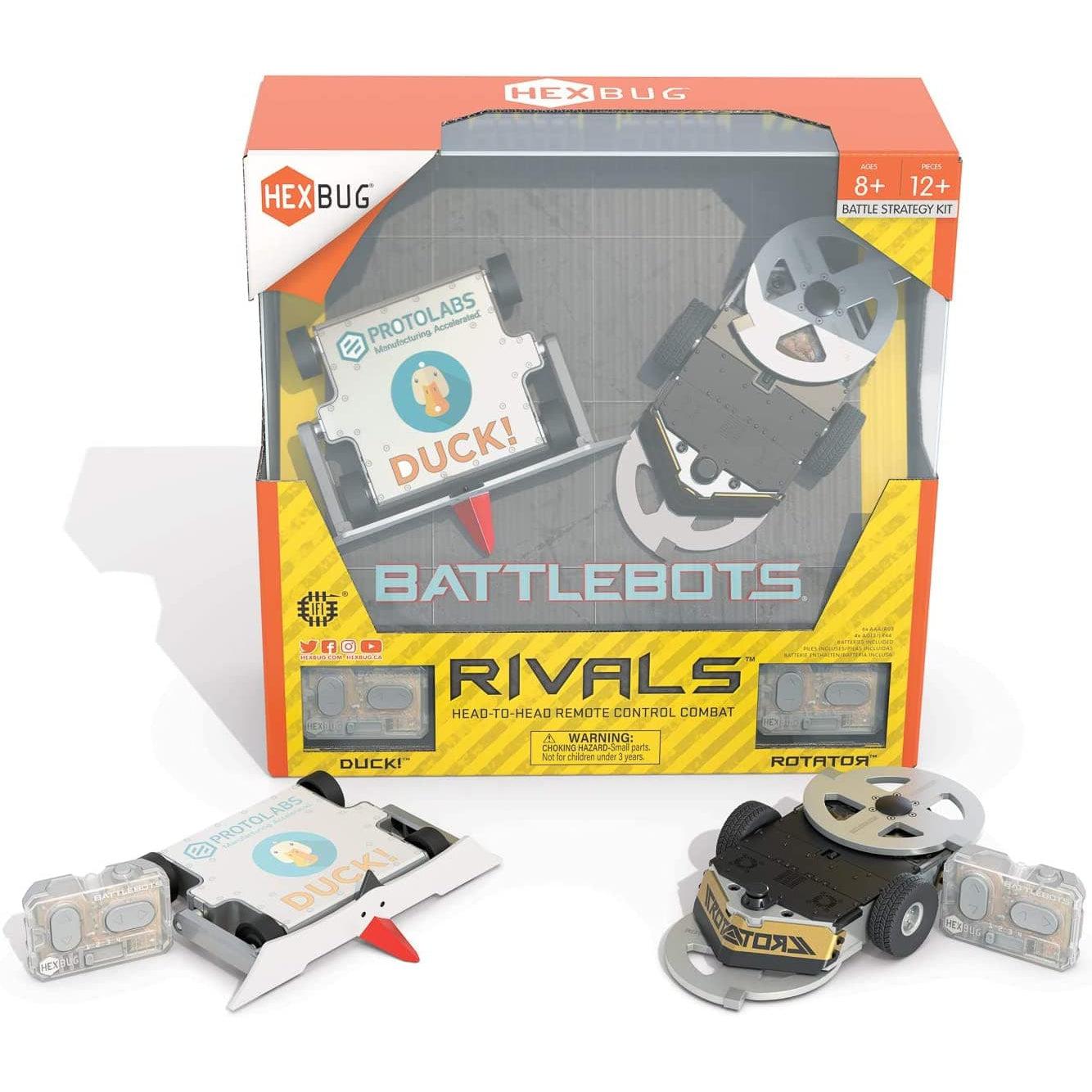 Spin Master-Hexbug Battlebots Rivals V5 - Duck vs. Rotator-6069028-Legacy Toys