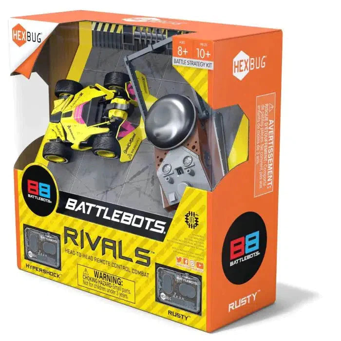 Spin Master-Hexbug Battlebots Rivals V6 - HyperShock vs Rusty-6069043-Legacy Toys