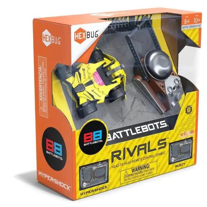 Spin Master-Hexbug Battlebots Rivals V6 - HyperShock vs Rusty-6069043-Legacy Toys