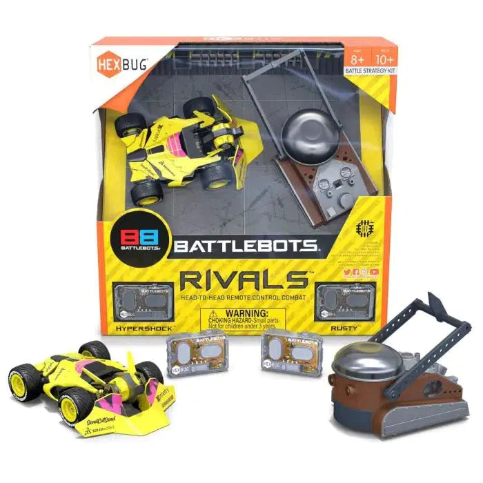 Spin Master-Hexbug Battlebots Rivals V6 - HyperShock vs Rusty-6069043-Legacy Toys