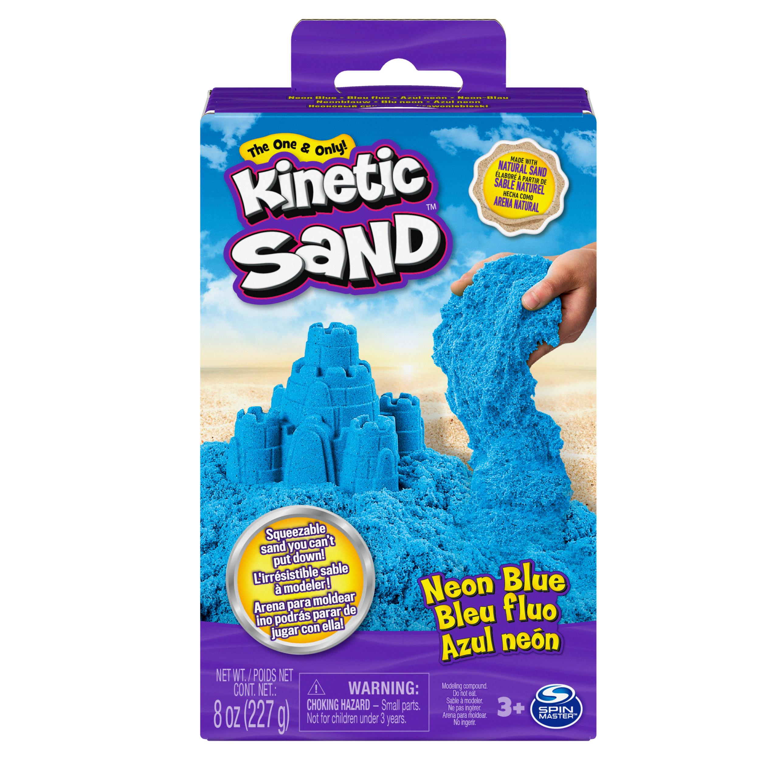 Spin Master-Kinetic Sand 8 oz Neon Sand Box Assortment-20138719-Blue-Legacy Toys