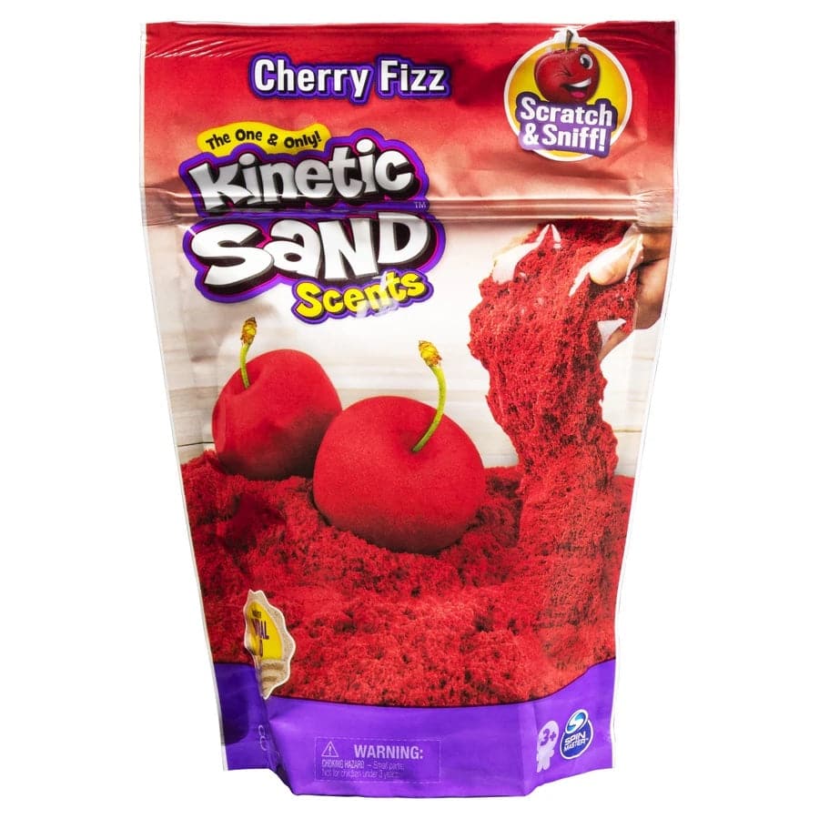 Spin Master-Kinetic Sand 8 oz Scented Sand Assortment-12083-Cherry Fizz-Legacy Toys