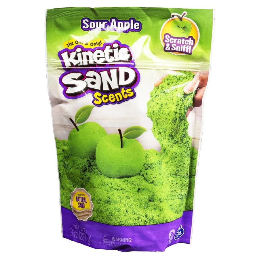 Spin Master-Kinetic Sand 8 oz Scented Sand Assortment-6053900-Sour Apple-Legacy Toys