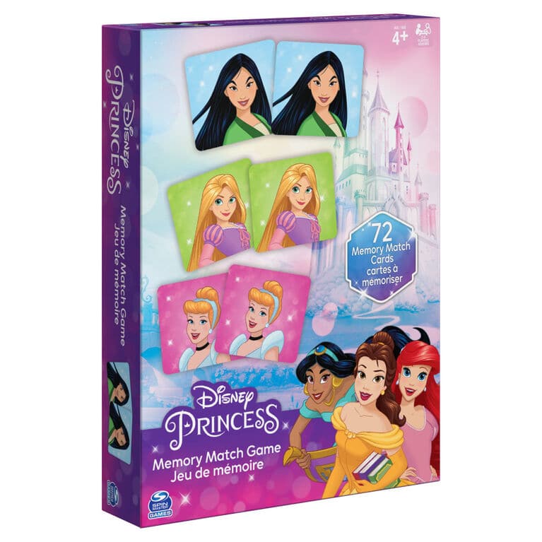 Spin Master-Memory Match Game Assortment-20135057-Disney Princess-Legacy Toys