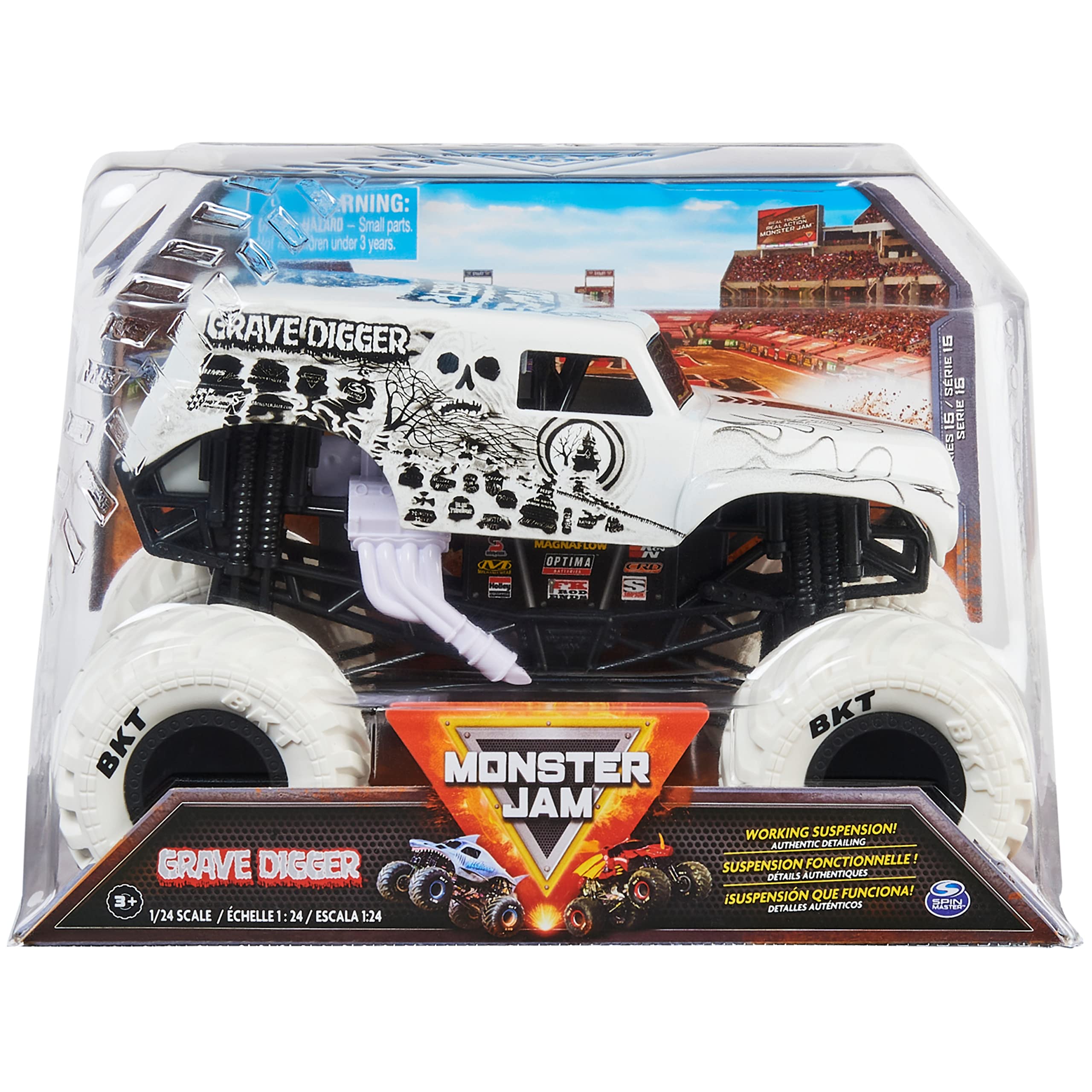 Monster Jam, Official Dragon Monster Truck, Die-Cast Vehicle, 1:24 Scale