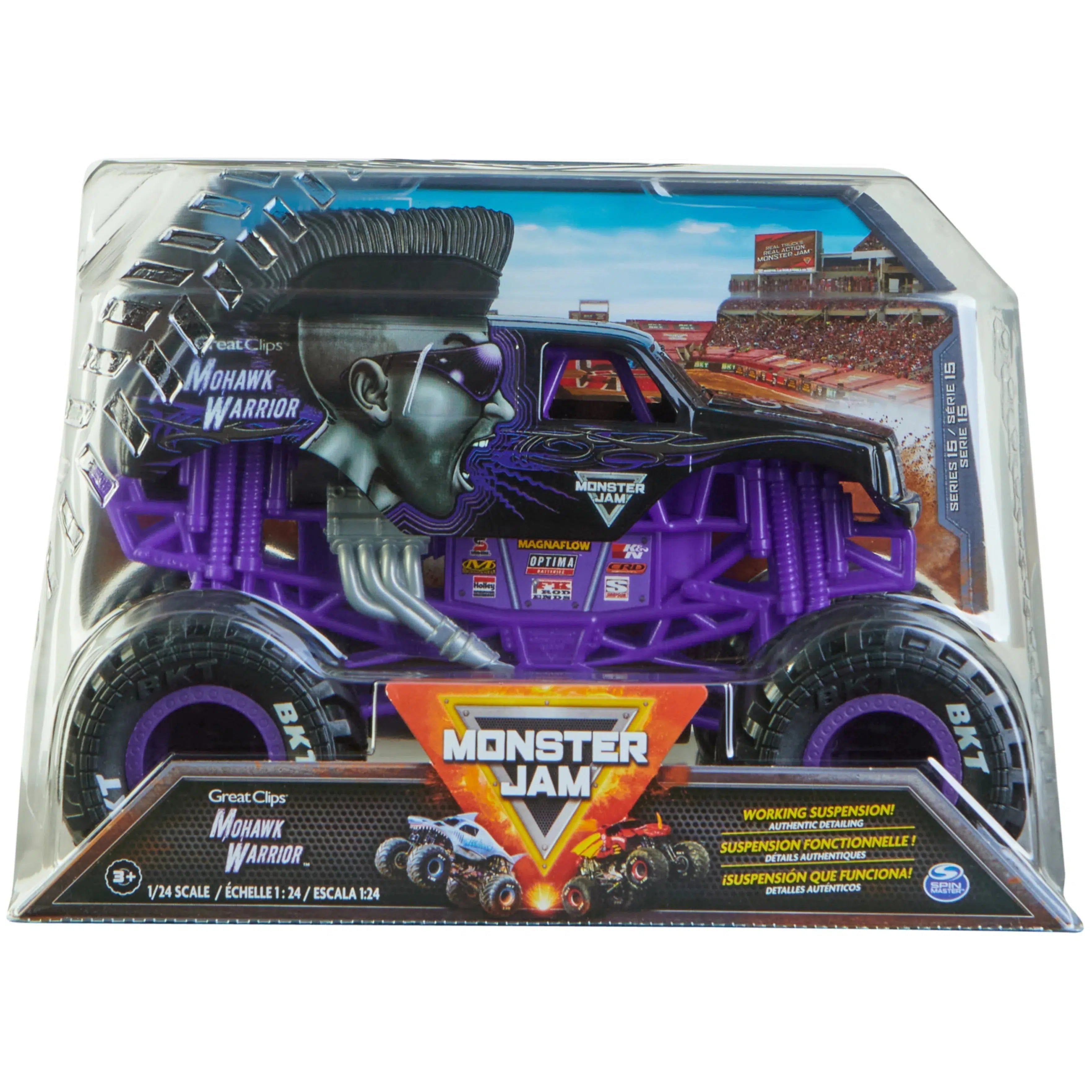 Spin Master-Monster Jam, 1:24 Scale Monster Truck-20136909-Mohawk Warrior-Legacy Toys