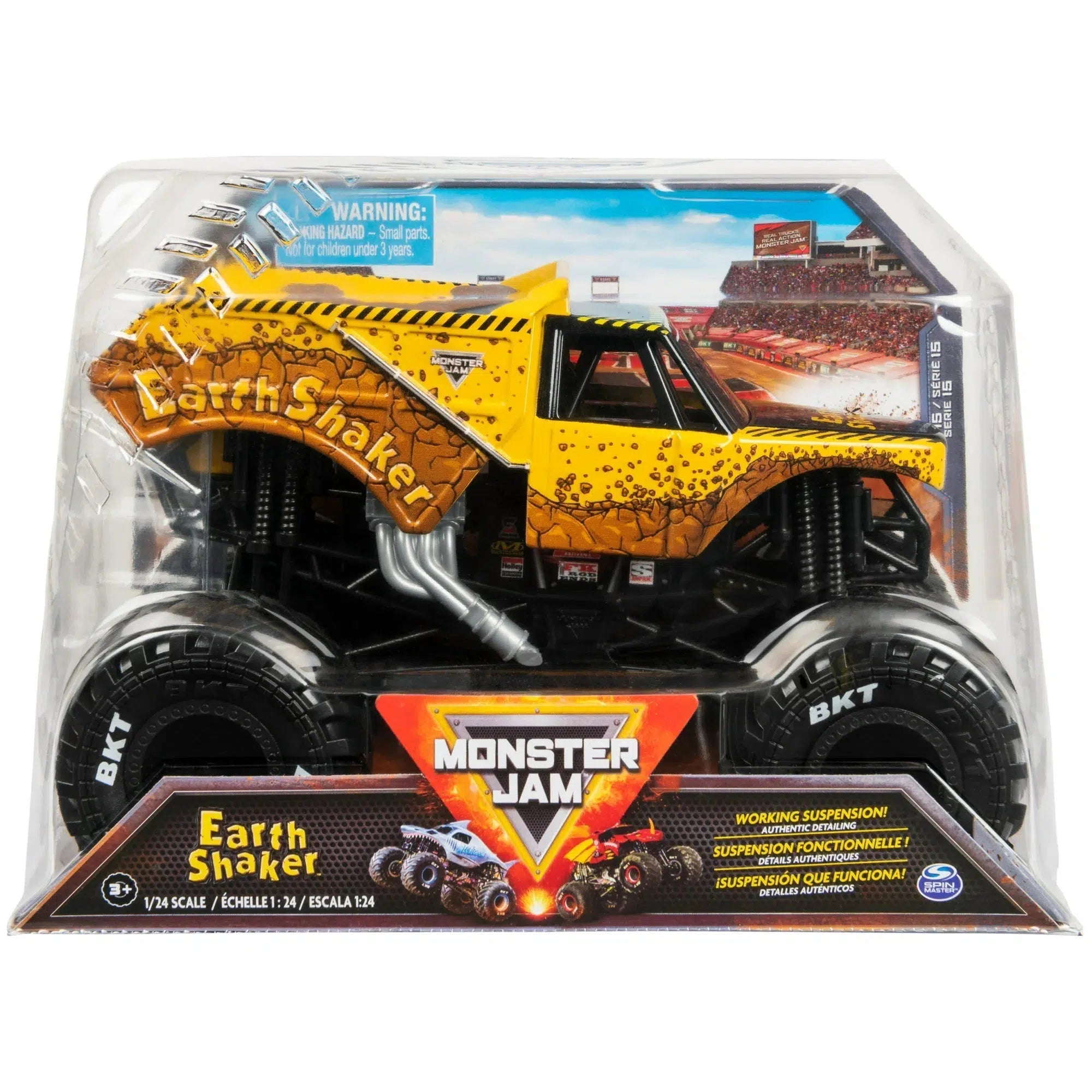Spin Master-Monster Jam, 1:24 Scale Monster Truck-20136910-Earth Shaker-Legacy Toys