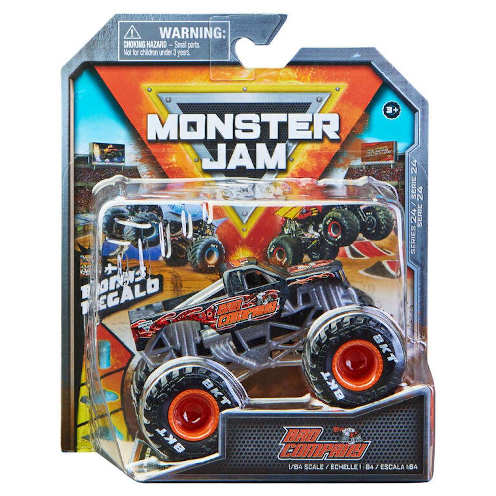 Spin Master-Monster Jam 1:64 Scale Die-Cast Monster Truck-6044941BAD-Bad Company-Legacy Toys