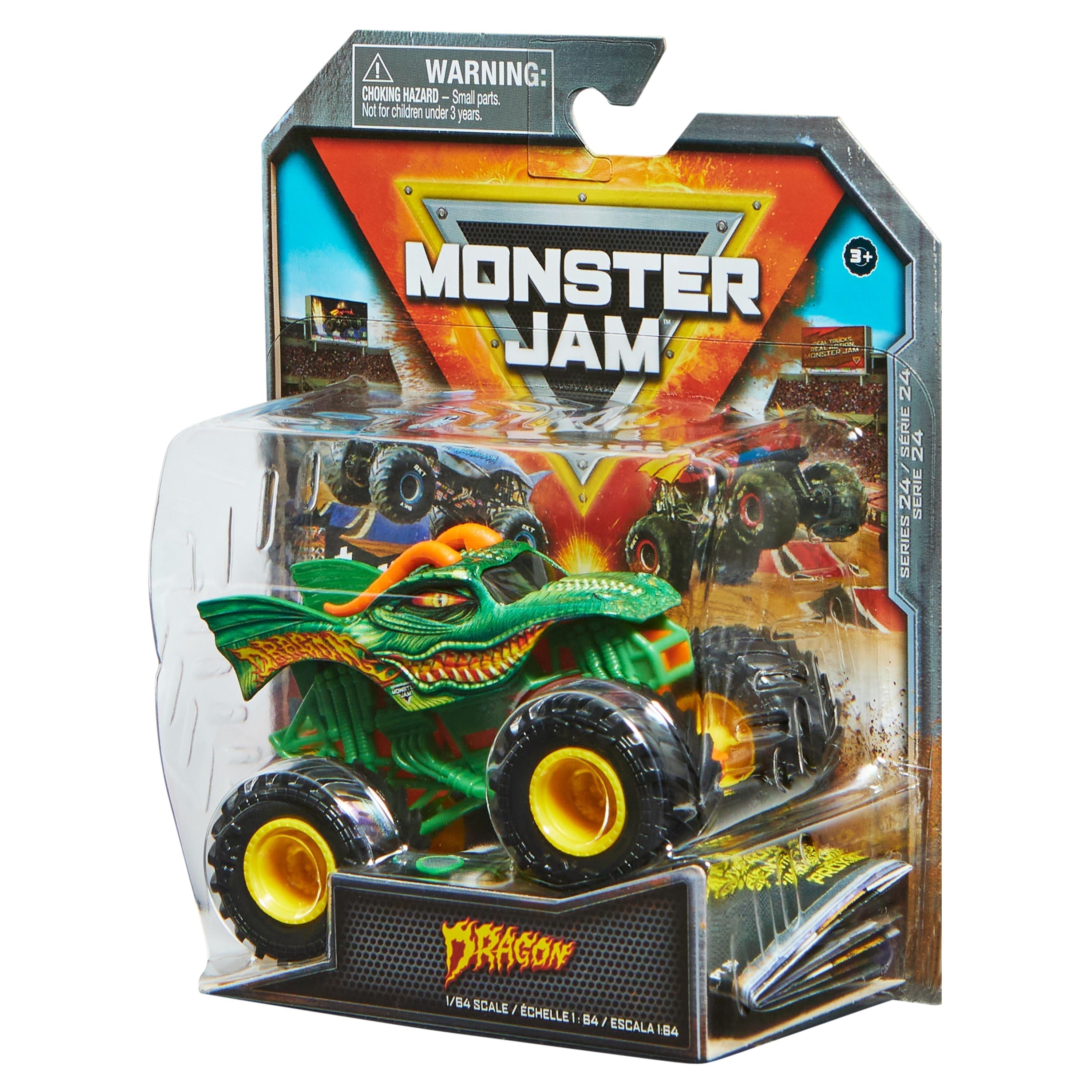 Spin Master-Monster Jam 1:64 Scale Die-Cast Monster Truck-6044941SDRA-Dragon-Legacy Toys