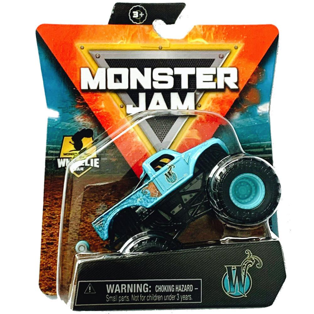 Spin Master-Monster Jam 1:64 Scale Die-Cast Monster Truck-6044941WHI-Whiplash w/Wheelie Bar-Legacy Toys